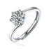 MJ-139 Classic 925 Sterling Silver Moissanite Ring stylish jewelry Anniversary Ring