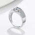 MJ-211 ROUND BRILLIANT CUT MOISSANITE MEN'S WEDDING BAND RING