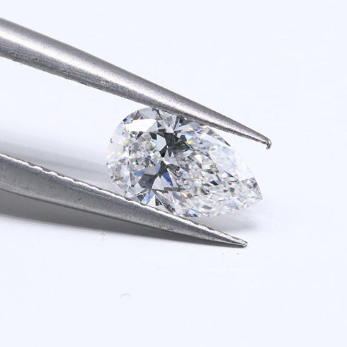 100% Real Moissanite VVS VS Clarity Certified Pear Cut Loose Lab Diamond for Jewelry Making
