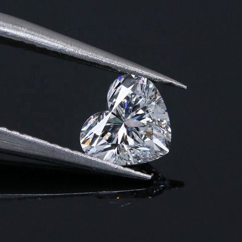 100% Real Moissanite VVS VS Clarity D Color Heart Cut Lab Grown Diamond Tester with GRA Report