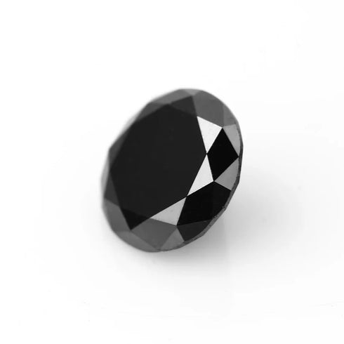 100% Real Moissanite Top Quality Round Brilliant Cut Black Diamond For Engagement Ring