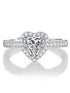 MJ-149 Silver Moissanite Diamond Ring 1.0 Carat