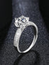 MJ-148 Silver Moissanite Diamond Ring 1.0 Carat