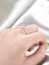 MJ-148 Silver Moissanite Diamond Ring 1.0 Carat