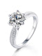 MJ-148 Silver Moissanite Diamond Ring 1.0 Carat