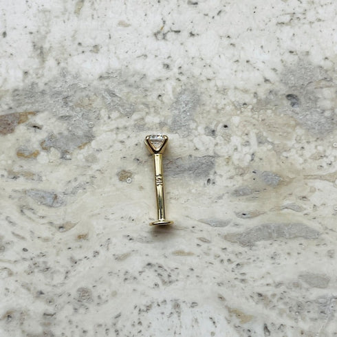 MJ-302 Moissanite Diamond Nose Stud Gold