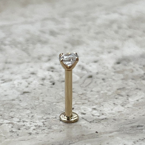 MJ-302 Moissanite Diamond Nose Stud Gold