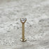MJ-302 Moissanite Diamond Nose Stud Gold