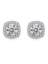 MJ-62 Square Design Moissanite Earings Silver 925 Original Moissanite Diamond Test Past Wedding Drop EarringsJewelry