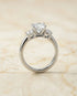 MJ-112 Anita Classic Three-Stone Round Diamond Engagement Ring – 925 Silver Gold & Palladium Plated Anniversary Ring