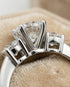 MJ-112 Anita Classic Three-Stone Round Diamond Engagement Ring – 925 Silver Gold & Palladium Plated Anniversary Ring