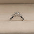 MJ-114 Round Trilogy Diamond Engagement Ring – 925 Silver Gold & Palladium Plated Anniversary Ring