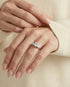MJ-112 Anita Classic Three-Stone Round Diamond Engagement Ring – 925 Silver Gold & Palladium Plated Anniversary Ring