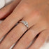 MJ-114 Round Trilogy Diamond Engagement Ring – 925 Silver Gold & Palladium Plated Anniversary Ring