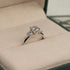 MJ-114 Round Trilogy Diamond Engagement Ring – 925 Silver Gold & Palladium Plated Anniversary Ring