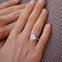 MJ-102 Original Moissanite Princes Cut Diamond Ring