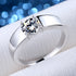 MJ-202 Carat D Color Moissanite Wedding Band Men Ring 925 Sterling Silver Engagement Rings For Man With GRA Certificate Gift