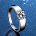MJ-202 Carat D Color Moissanite Wedding Band Men Ring 925 Sterling Silver Engagement Rings For Man With GRA Certificate Gift