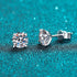 MJ-63 D Color Moissanite Lab Diamond Stud Earring For Women 925 Sterling Silver Wedding Engagement Ear Studs Jewelry