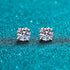 MJ-63 D Color Moissanite Lab Diamond Stud Earring For Women 925 Sterling Silver Wedding Engagement Ear Studs Jewelry
