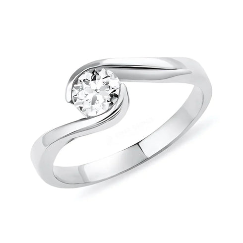 MJ-114 Classic 925 Sterling Silver Moissanite Ring stylish jewelry Anniversary Ring