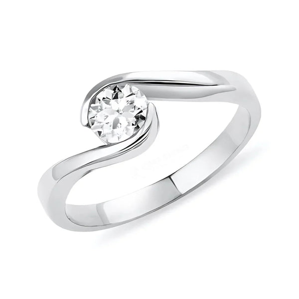 MJ-114 Classic 925 Sterling Silver Moissanite Ring stylish jewelry Anniversary Ring