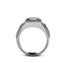 MJ-209 BRILLIANT CUT MOISSANITE MEN'S RING