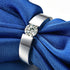 MJ-206 Platinum PT950 Moissanite Men's Diamond Couple Rings
