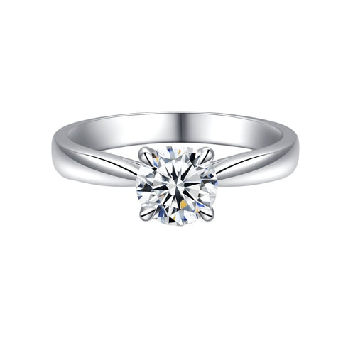 MJ-112 Classic 925 Sterling Silver Moissanite Ring stylish jewelry Anniversary Ring