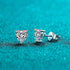 MJ-50 D Color Moissanite Lab Diamond Heart Stud Earring For Women 925 Sterling Silver Wedding Engagement Ear Studs Jewelry