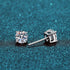 MJ-52 D Color Moissanite Lab Diamond Stud Earring For Women 925 Sterling Silver Wedding Engagement Ear Studs Jewelry