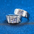 MJ-204 ROUND BRILLIANT CUT MOISSANITE MEN'S WEDDING BAND RING
