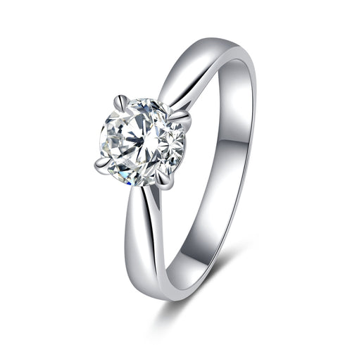 MJ-112 Classic 925 Sterling Silver Moissanite Ring stylish jewelry Anniversary Ring
