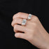 MJ-204 ROUND BRILLIANT CUT MOISSANITE MEN'S WEDDING BAND RING