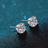 MJ-52 D Color Moissanite Lab Diamond Stud Earring For Women 925 Sterling Silver Wedding Engagement Ear Studs Jewelry