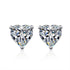 MJ-50 D Color Moissanite Lab Diamond Heart Stud Earring For Women 925 Sterling Silver Wedding Engagement Ear Studs Jewelry