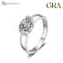 MJ-117 Classic 925 Sterling Silver Moissanite Ring stylish jewelry Anniversary Ring