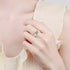 MJ-117 Classic 925 Sterling Silver Moissanite Ring stylish jewelry Anniversary Ring