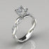 MJ-107 Silver Ring 2 Heart Shape