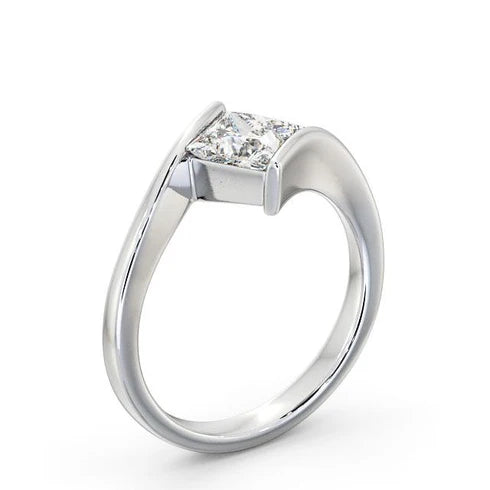 MJ-127 Classic 925 Sterling Silver Moissanite Ring stylish jewelry Anniversary Ring
