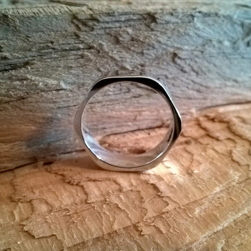 MJ Silver White Gold Platinum Band for Men