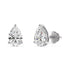 Pear Cut Lab Grown Diamond Studs by MJ Moissanite