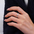 Luster Classic 18K White Gold 6 Claws Solitaire 0.5ct Round Brilliant Cut Lab Grown Diamond Ring