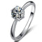MJ-108 Classic 925 Sterling Silver Moissanite Ring stylish jewelry Anniversary Ring