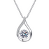 MJ-106 Certified S925 Sterling Silver Moissanite Water Drop Pendant Necklace stylish jewelry Anniversary Necklace