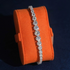 MJ-115 Classic Round Brilliant Cut Moissanite Tennis Bracelet – 925 Silver Rhodium Plated