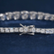 MJ-115 Classic Round Brilliant Cut Moissanite Tennis Bracelet – 925 Silver Rhodium Plated
