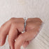 MJ-108 2 Carat Lab Grown Diamond Twisted Pavé Engagement Ring stylish jewelry Anniversary Ring