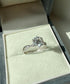 MJ-109 Olivia Round Cut Moissanite Solitaire Engagement Ring stylish jewelry Anniversary Ring