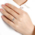MJ-107 Classic Round Moissanite Twist Band Engagement Ring stylish jewelry Anniversary Ring